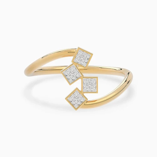 LDR4148 - Tilted Squares Cluster Diamond Bypass Ring in 18K Gold - AJR24384-1.webp