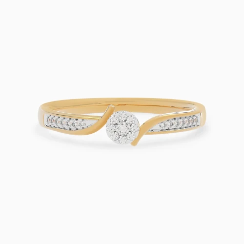LDR4147 - Circular Cluster Diamond Bypass Ring in 18K Gold - AJR23180-1.webp