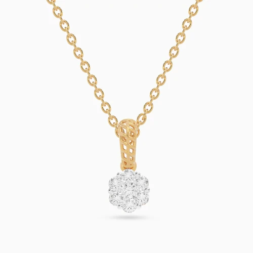 LDN2733 - Dropped Floral Cluster Diamond Necklace in 18K Gold - SAP05077-1.webp