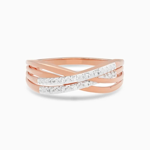 LDR4152 - Intertwined Strands Diamond Ring in 18K Gold - AJR34789-1.webp