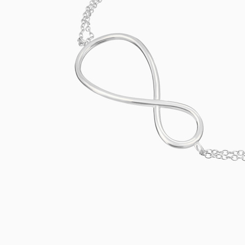 WB317 - Infinity Chain Bracelet in Sterling Silver - BR52-4.jpg