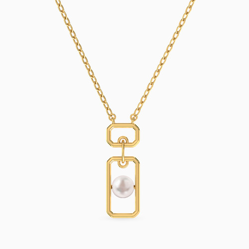 LIN889 - Rectangle Pearl Necklace in 18K Gold - 111406180062-1.jpg