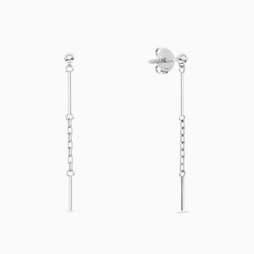 WE395 -  Vertical Lines Drop Earrings in Silver - 167031300151000-1.jpg