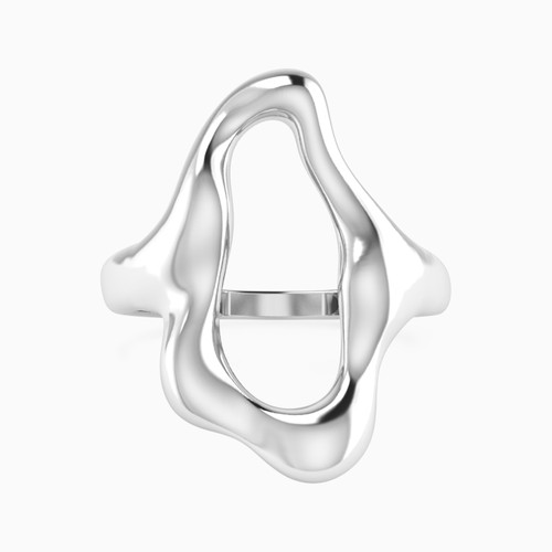 WR424 - Irregular Open Center Ring in Silver (Size 18) - 167021100541180-1.jpg