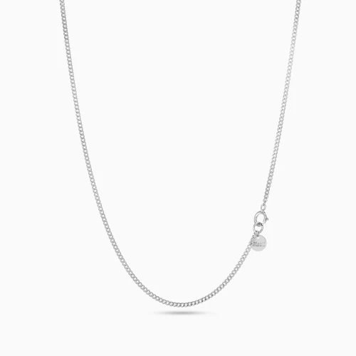 MLN2290 - Curb Chain Necklace in 18K White Gold - 21046310010-1.webp