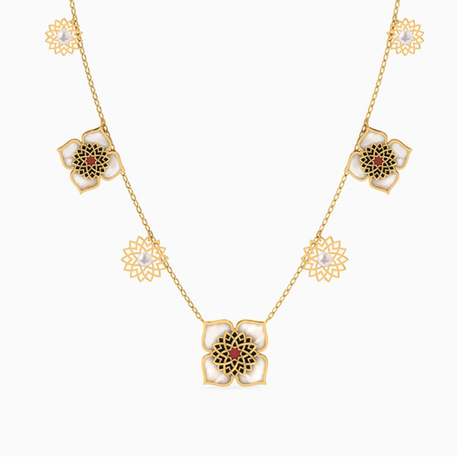 LIN855 - Arabesque Pearl & Enamel Coated Necklace in 18K Gold - 111406180053-1.jpg