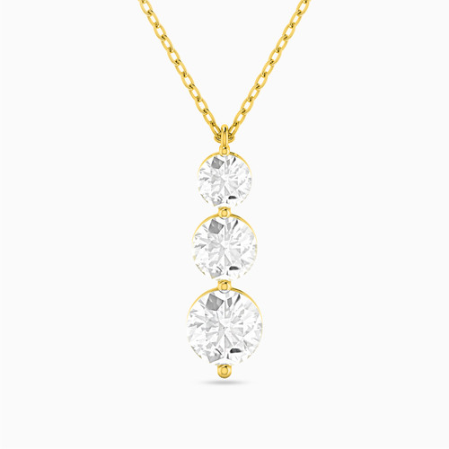 LIN478 - Round Clear Stone Necklace in 18K Gold - 111401100014-1.jpg