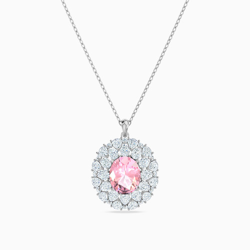 LIN578 - Round Rose Stone Necklace in 18K Gold - 111404210260-1.jpg
