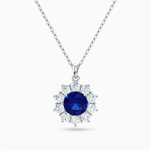 LIN582 - Flower Blue Stone Necklace in 18K Gold - 111404240258-1.jpg