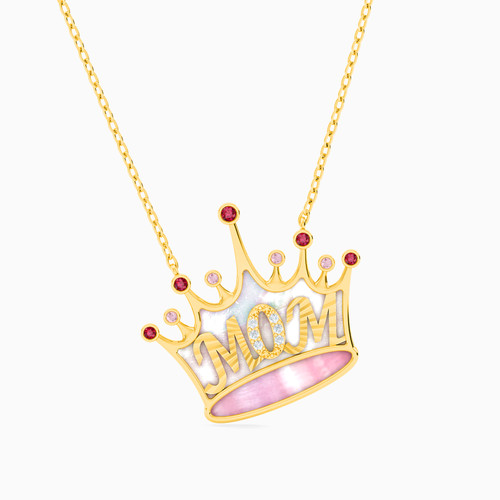 LIN17 - Mom Diamond & Colored Stones Necklace in 18K Gold - 111405180226-1.jpg