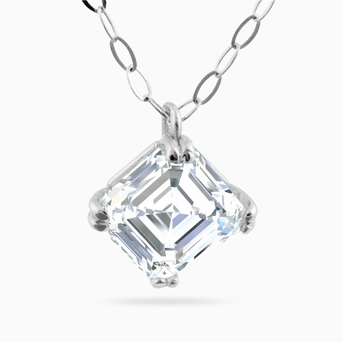 LIN732 - Square Cubic Zirconia Necklace in 18K Gold - 111401200043-1.jpg