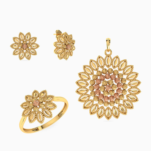 LGS133 - Flower Half Set in 21K Gold (3 Pieces) - 22006020047-1.jpg