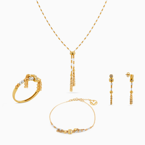 LGS96 - Beaded Cubic Zirconia Full Set in 18K Gold (4 Pieces) - 21001020194-1.jpg