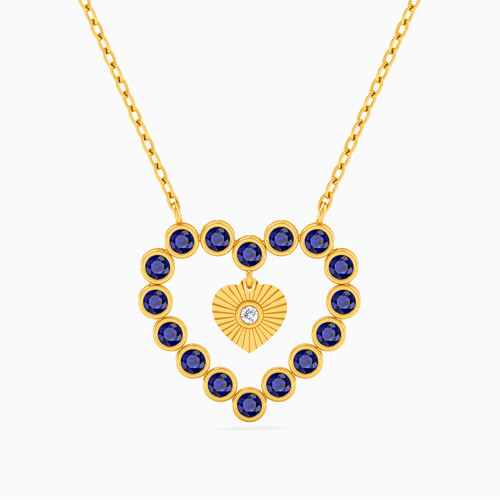 LIN386 - Heart Diamond & Blue Stone Necklace in 18K Gold - 111404140076-1.jpg
