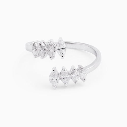 LDR726 - Marquise Diamond Two headed Ring in 18K Gold - 41232-1.jpg