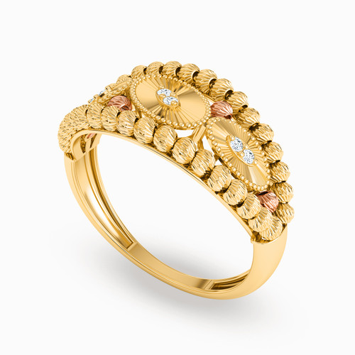 LGS20 - Oval Cubic Zirconia Half Set in 21K Gold (2 Pieces) - 22011020157-2.jpg