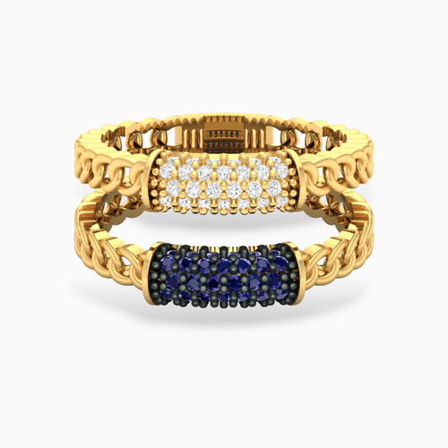 LGR487 - Links Blue Stone Ring in 18K Gold - 61002180061-1.jpg