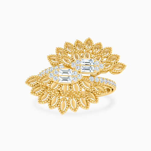 LGR80 - Leaf Cubic Zirconia Ring in 21K Gold - 22002111370-1.jpg