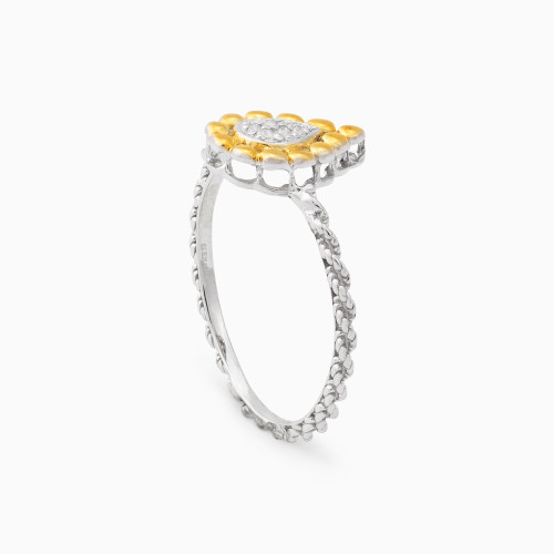 MLR346 - Pear Clear Stone Ring in 18K Gold - 21048110575-2.jpg