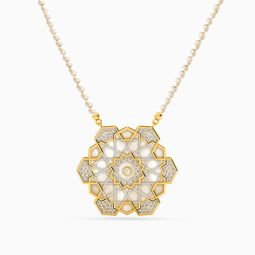 LIN431 - Flower Diamond & Pearl Necklace in 18K Gold - 111407400006-1.jpg