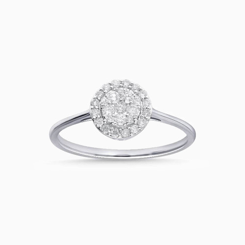 LDR92 - Circle Diamond Ring in 18K Gold - KR602617-1.jpg