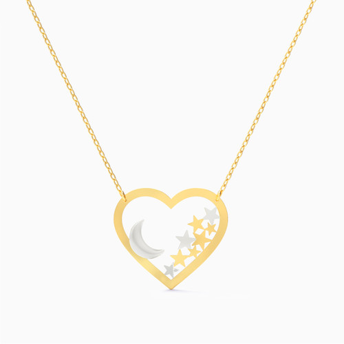 MLN504 - Heart Necklace in 18K Gold - 21046140752-1.jpg