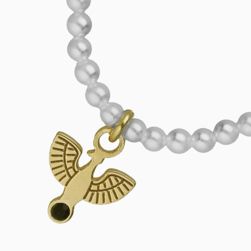WN160 - Bird Pearl Gold Plated Chain Necklace - A4583-00DG-3.jpg
