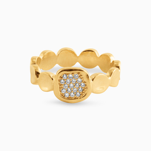 WR44 - Square Cubic Zirconia Gold Plated Ring - 292951054-1.jpg