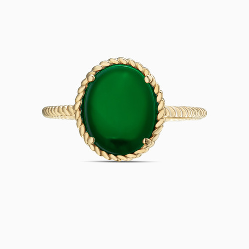 WR88 - Circle Green Stones Gold Plated Ring - 292405052-1.jpg