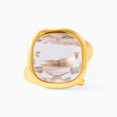 WR129 - Square Clear Stone Gold Plated Ring - H4181036-1.jpg