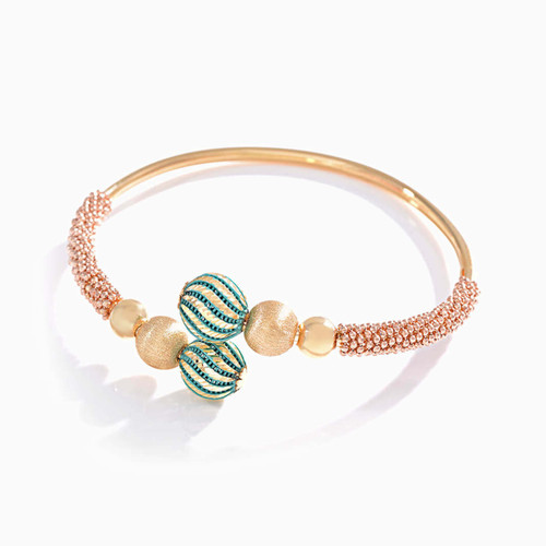 LGB29 - Beaded Bangle Bracelet in 18K Gold - 21009250017-1.jpg