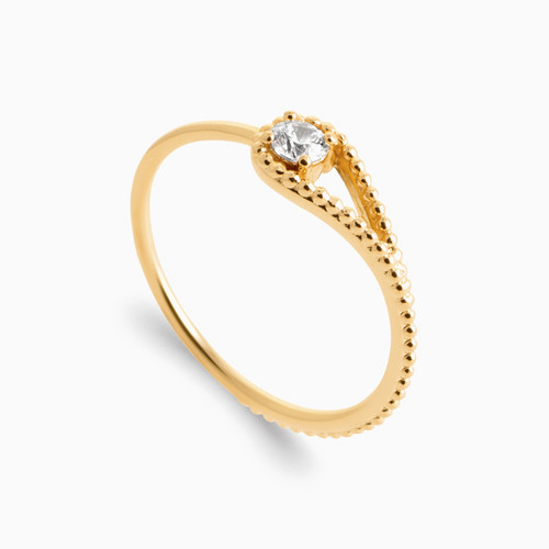 WR148 - Circle Clear Stone Gold Plated Ring - 2959110-2.jpg