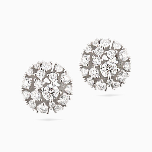 LDE472 - Circle Diamond Stud Earrings in 18K Gold - ER110488W8-1.jpg