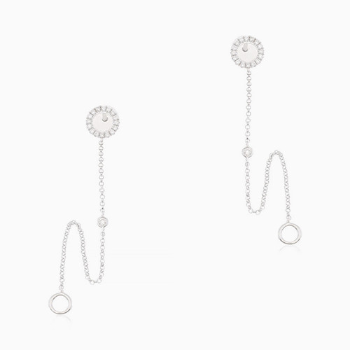 LDE237 - Circle Diamond Drop Earrings in 18K Gold - ME35654-1.jpg