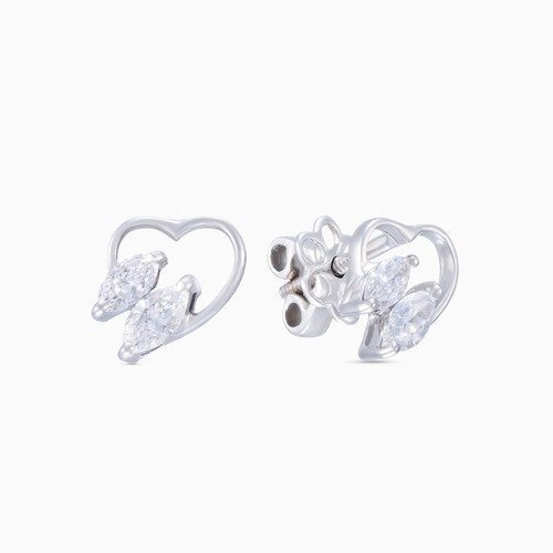 LDE284 - Kids Heart Diamond Stud Earrings in 18K Gold - LEA00020-1.jpg