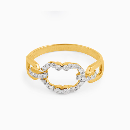 LDR668 - Link Diamond Ring in 18K Gold - LRG00019-1.jpg