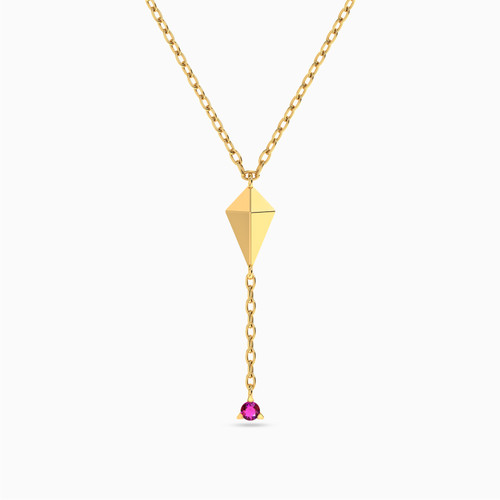 MLN953 - Kite Rose Stone Necklace in 18K Gold - 21046140949-1.jpg