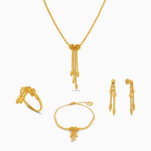 LGS216 - Beaded Full Set in 21K Gold (4 Pieces) - 22001020431-1.jpg