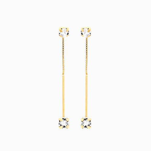 WE46 - Circle Clear Stone Gold Plated Drop Earrings - A3260-35T-1.jpg