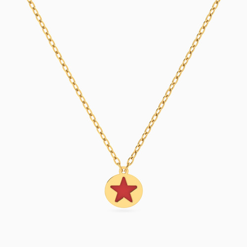 MLN1143 - Kids Star Enamel Coated Necklace in 18K Gold - 21046140984-1.jpg