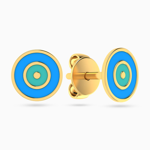 MLE307 - Kids Circle Enamel Coated Stud Earrings in 18K Gold - 21051140146-1.jpg