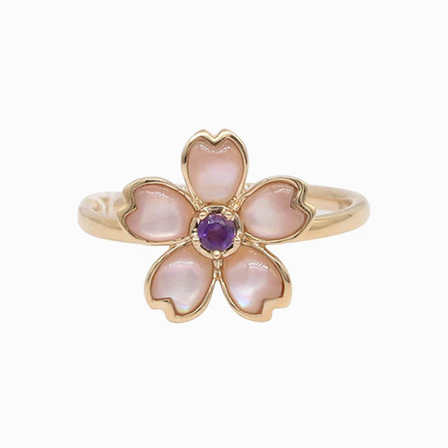 LDR132 - Flower Pearl Ring in 18K Gold - RG85020-1.jpg