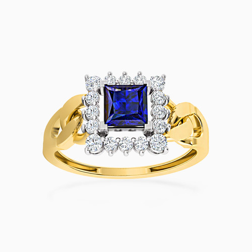 LIR128 - Square Diamonds & Blue Stone Statement Ring in 18K Gold - 111104140126-1.jpg