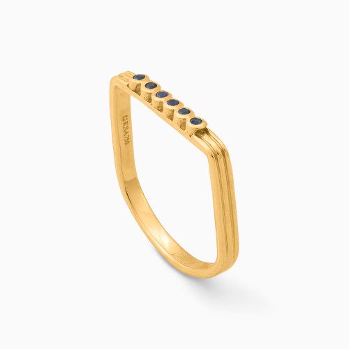 MLR328 - Circle Blue Stone Ring in 18K Gold - 21048110552-1.jpg