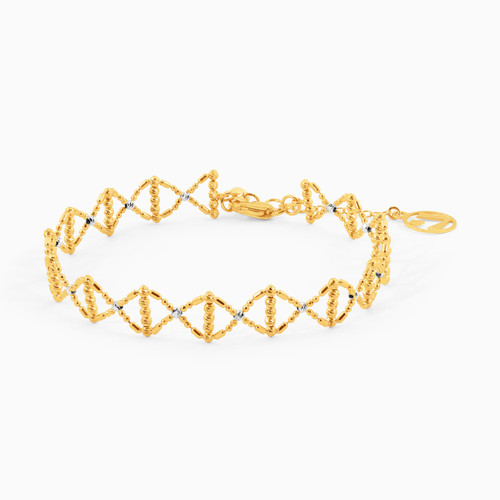 LGB427 - Beaded Chain Bracelet in 18K Gold - 22010260011-1.jpg