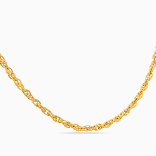 LGN287 - Beaded Chain Necklace in 18K Gold - 91800894-2.jpg