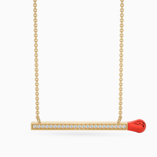 MLN1310 - Matchstick Diamonds & Enamel Coated Necklace in 18K Gold - 31046110012-1.jpg