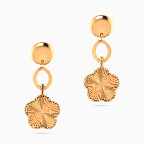 LGE177 - Flower Drop Earrings in 21K Gold - 12003110055-3.jpg