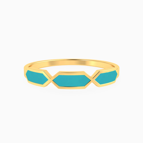 MLR569 - Abstract Shaped Enamel Coated Statement Ring in 18K Gold - 21048110759-1.jpg