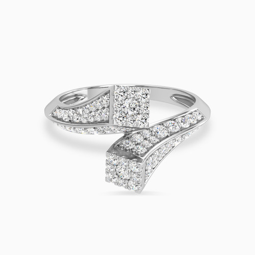 LDR2395 - Square Diamond Two-headed Ring in 18K Gold - KR611397-1.jpg